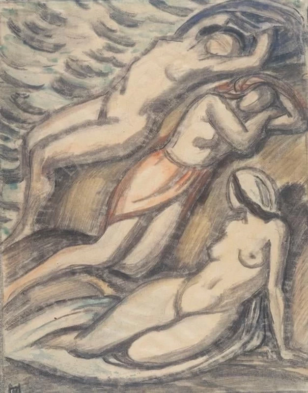 Tre donne nude al bagno - Berlin, Sammlung Archiv Für Kunst Und Geschichte